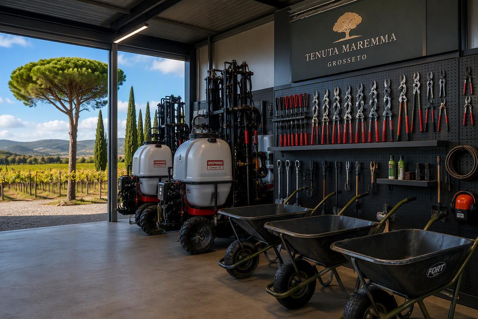 Tenuta agricola – attrezzatura professionale